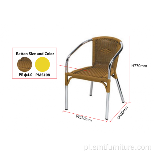 Krzesło kempingowe Piknik Nowoczesne krzesła rattanu Nowoczesne